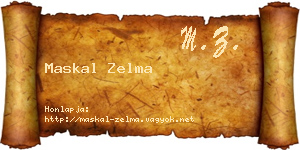 Maskal Zelma névjegykártya